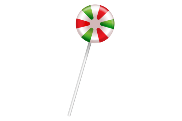 Christmas Candy Stick. Traditional Color Embroidery Design Review