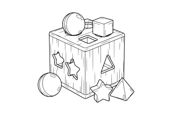 Christmas Gift Box with Stars Vector Ill Review