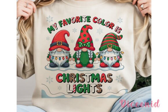 Christmas Gnome Lights PNG Clipart: A Festive Illustration for Local Business Branding