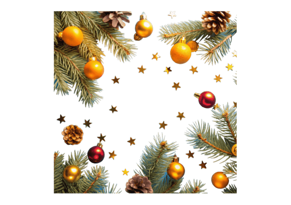 Colorful Christmas Tree Isolated PNG for Marketing Freebies