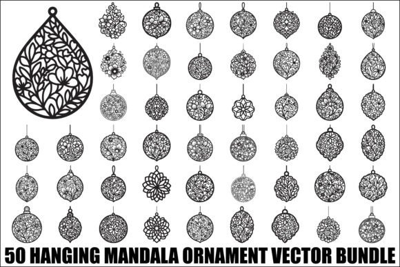 Hanging Mandala Ornament Vector Bundle Review for Real Embroidery Projects