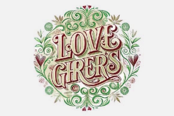 Love Girers Christmas PNG: A Festive Graphic Design Asset for Content Creators